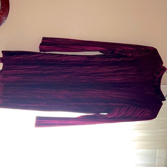 Velvet long sleeved, mid knee dress sz ex brand new never worn - Picture 1 of 2